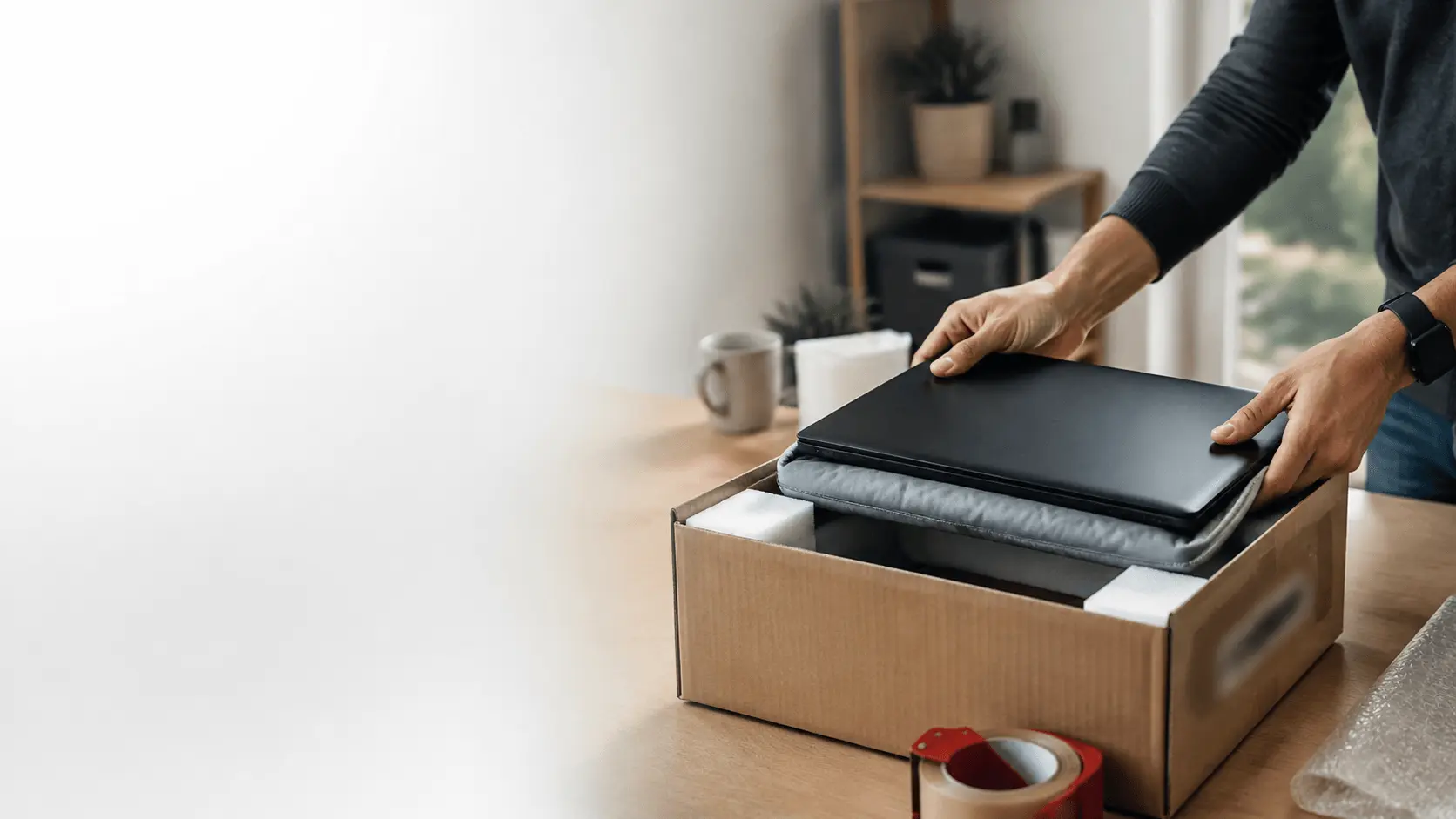 Notebook protegido para envío por encomienda